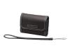 Sony LCS NA - Soft case for digital photo camera - genuine leather - black