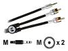Monster iCable for iPod and iPhone A IC IP-7 S - Audio cable - mini-phone stereo 3.5 mm  (M) - RCA (M) - 2.1 m