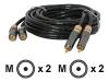 Proson Crystal Smoke - Audio cable - RCA (M) - RCA (M) - 1 m - shielded