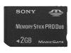 Sony - Flash memory card ( Memory Stick DUO adapter included ) - 2 GB - MS PRO DUO