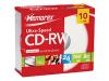 Memorex - 10 x CD-RW - 700 MB ( 80min ) 16x - 24x - slim jewel case - storage media