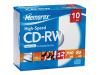 Memorex - 10 x CD-RW - 700 MB ( 80min ) 8x - 12x - slim jewel case - storage media