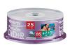 Memorex - 25 x DVD+R - 4.7 GB ( 120min ) 16x - ink jet printable surface - spindle - storage media