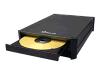 Plextor PX-750UF - Disk drive - DVDRW (R DL) / DVD-RAM - 16x/16x/5x - Hi-Speed USB/IEEE 1394 (FireWire) - external - black
