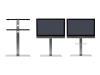 Multibrackets M Universal Floorstand - Stand for LCD / plasma panel - silver - screen size: 26