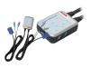 Sitecom KV 009 Mini KVM Switch - KVM switch - PS/2 - 2 ports - 1 local user external