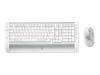 Logitech Cordless Desktop S 530 Laser - Keyboard - wireless - RF - mouse - USB wireless receiver - white, silver - Belgium