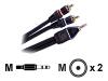Monster Cable JM REPC M HP-20 - Audio cable - mini-phone stereo 3.5 mm  (M) - RCA (M) - 6.1 m