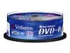 Verbatim - 25 x DVD-R - 4.7 GB 16x - glossy - photo printable surface - spindle - storage media