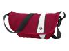 Crumpler The Western Lawn - Shoulder bag - nylon, nylon ripstop - white, dark red, gun metal