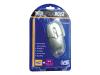 Sweex Optical Scroll Mouse Neon Silver - Mouse - optical - 3 button(s) - wired - PS/2, USB - retail