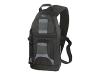 Lowepro SlingShot 100 AW - Rucksack for camera with zoom lens - microfibre, TXP, nylon ripstop - black