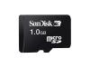 SanDisk - Flash memory card ( SD adapter included ) - 1 GB - microSD