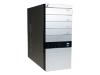 MaxPoint AplusCase ROMA - Mid tower - ATX - no power supply - silver - USB/FireWire/Audio/Serial ATA