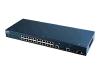 ZyXEL Dimension ES-2024A - Switch - 24 ports - EN, Fast EN - 10Base-T, 100Base-TX + 2x1000Base-T/SFP (mini-GBIC)(uplink) - 1U