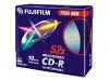 FUJIFILM - 10 x CD-R - 700 MB ( 80min ) 52x - slim jewel case - storage media
