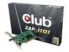 Club 3D ZAP-TV1101 - TV / radio tuner / video input adapter - PCI low profile - NTSC, SECAM, PAL
