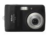 Nikon Coolpix L3 - Digital camera - 5.1 Mpix - optical zoom: 3 x - supported memory: MMC, SD - black