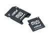Crucial - Flash memory card ( SD adapter included ) - 1 GB - miniSD
