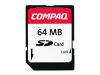 HP - Flash memory card - 64 MB - SD Memory Card