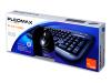 Samsung Pleomax PKC-700B Black Combo - Keyboard - PS/2 - mouse - black - UK