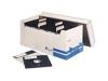 Fellowes - Media storage box - capacity: 125 diskettes - white, blue