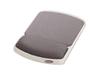 Fellowes Textures - Mouse pad with wrist pillow - graphite, platinum