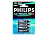 Philips Extremelife - Battery 4 x AAA type Alkaline