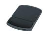 Fellowes Textures - Mouse pad with wrist pillow - black, platinum