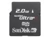 SanDisk Ultra II Mobile - Flash memory card ( SD adapter included ) - 2 GB - miniSD
