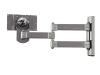 B-TECH BT 7515 - Mounting kit ( wall mount, dual arm ) for flat panel - silver - screen size: up to 32