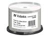 Verbatim - 50 x CD-R - 700 MB ( 80min ) 52x - shiny silver - thermal transfer printable surface - spindle - storage media