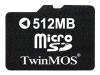 TwinMOS - Flash memory card - 512 MB - microSD