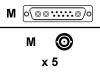 Epson - Display cable - 13W3 (M) - BNC (M) - 3 m