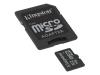 Kingston - Flash memory card ( SD adapter included ) - 512 MB - microSD