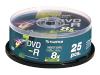 FUJIFILM - 25 x DVD-R - 4.7 GB 8x - spindle - storage media