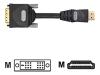 Bandridge  Profigold - Video cable - 19 pin HDMI (M) - DVI-D (M) - 10 m - triple shielded