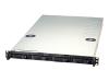 Chenbro RM11704B - Rack-mountable - 1U - extended ATX - hot-swap - no power supply - black - USB