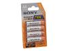 Sony NH AA-B4EL - Battery 4 x AA type NiMH 2100 mAh