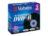 Verbatim - 5 x DVD-R - 4.7 GB 8x - jewel case - storage media