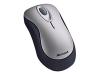 Microsoft Wireless Optical Mouse 2000 - Mouse - optical - 3 button(s) - wireless - RF - USB wireless receiver - sterling grey
