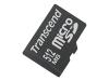 Transcend - Flash memory card ( SD adapter included ) - 512 MB - microSD