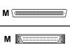 Adaptec - SCSI external cable - 68 PIN VHDCI (M) - 50 PIN Centronics (M) - 1 m