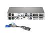 HP IP Console Switch with Virtual Media 4x1x16 - KVM switch - PS/2 - CAT5 - 16 ports - 1 local user - 4 IP users - 1U external - cascadable
