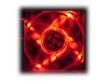 Bitspower Strobe Fan - Fan unit - 80 mm - red