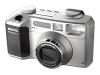 HP PhotoSmart 618 - Digital camera - 2.1 Mpix - optical zoom: 3 x - supported memory: CF - black, metallic silver - with HP Photosmart P1000 Printer