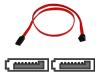 Belkin - Serial ATA / SAS cable - 7 pin Serial ATA - 7 pin Serial ATA - 61 cm - right angle connector - red