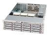 Supermicro SC836 TQ-R800B - Rack-mountable - 3U - extended ATX - SATA/SAS - hot-swap - power supply 800 Watt - black - USB/serial