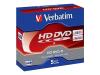 Verbatim - 5 x HD DVD-R - 15 GB 1x - jewel case - storage media