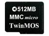 TwinMOS - Flash memory card - 512 MB - MMCmicro